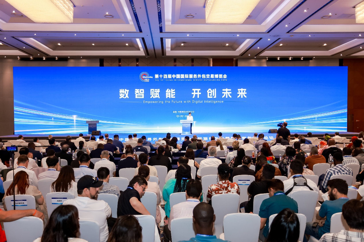 kaiyun网站：第十四届中国国际服务外包交易博览会——国际服务外包暨数字发展论坛在武汉成功举办(图1)