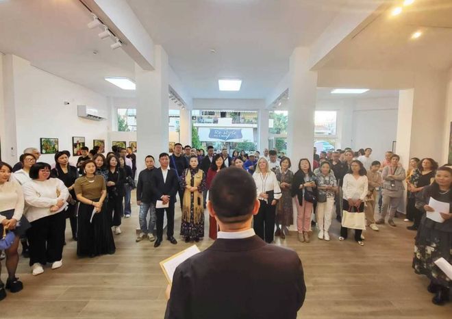 “时间的温度——旅希画家雷慧虹油画作品展”在雅典国际艺术中心开幕(图6)