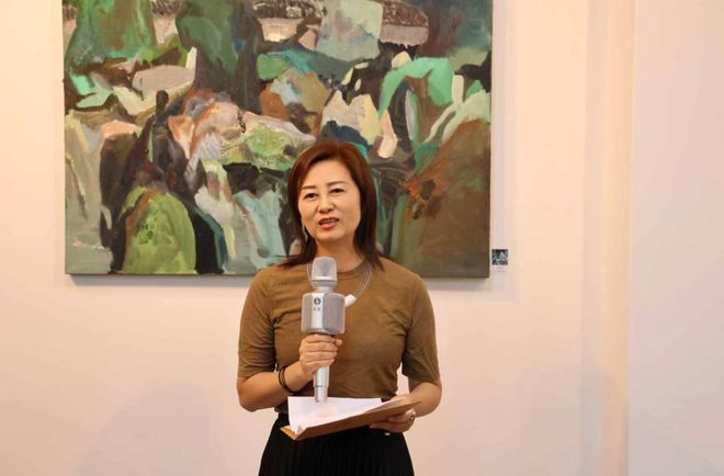 “时间的温度——旅希画家雷慧虹油画作品展”在雅典国际艺术中心开幕(图5)