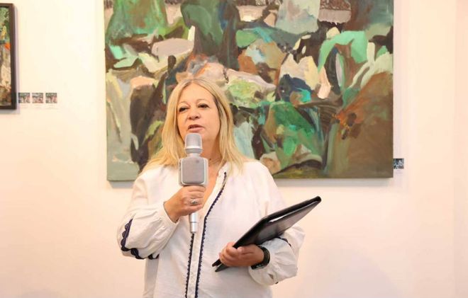 “时间的温度——旅希画家雷慧虹油画作品展”在雅典国际艺术中心开幕(图4)