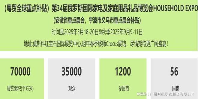 2026年俄罗斯家品家电展览会HouseHoldExpo2026(图3)