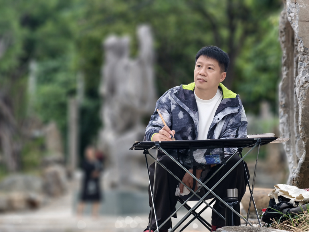 钟爱画老房子！福建师大副教授陈端画进全国美展！(图2)