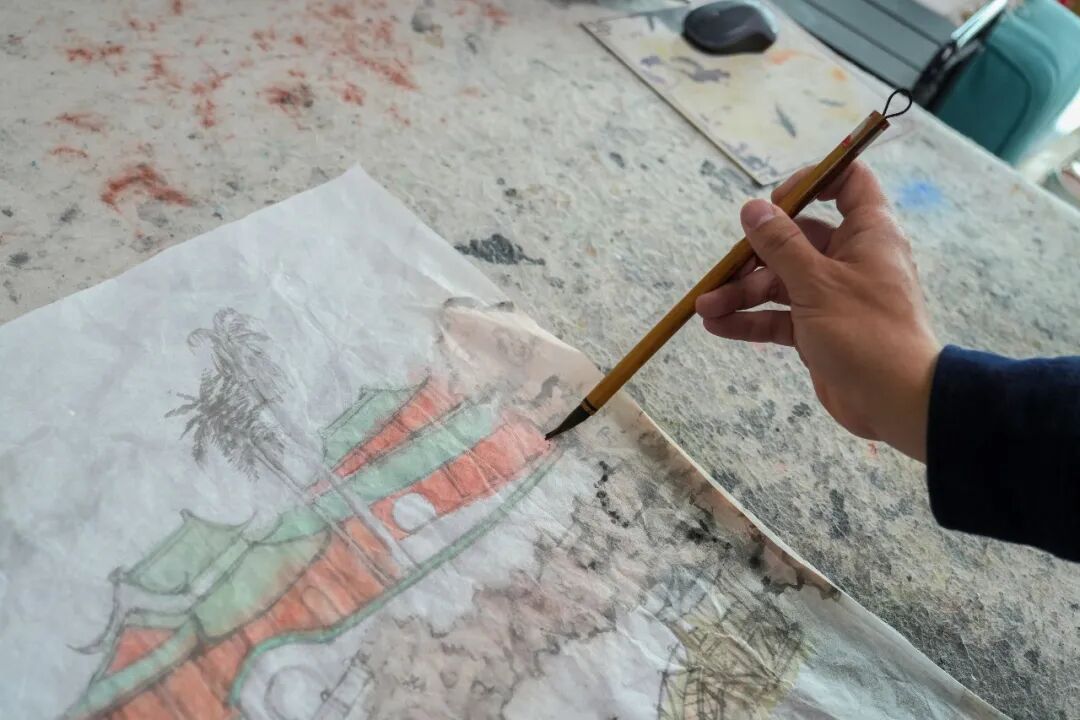 钟爱画老房子！福建师大副教授陈端画进全国美展！(图6)